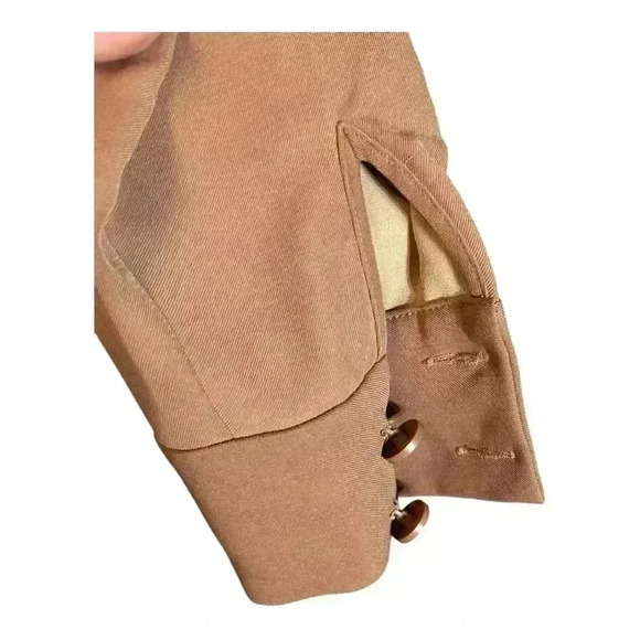 MUKOK STUDIO Belted Utility Jumpsuit Size S women’s pants camel/tan - Picture 6 of 13